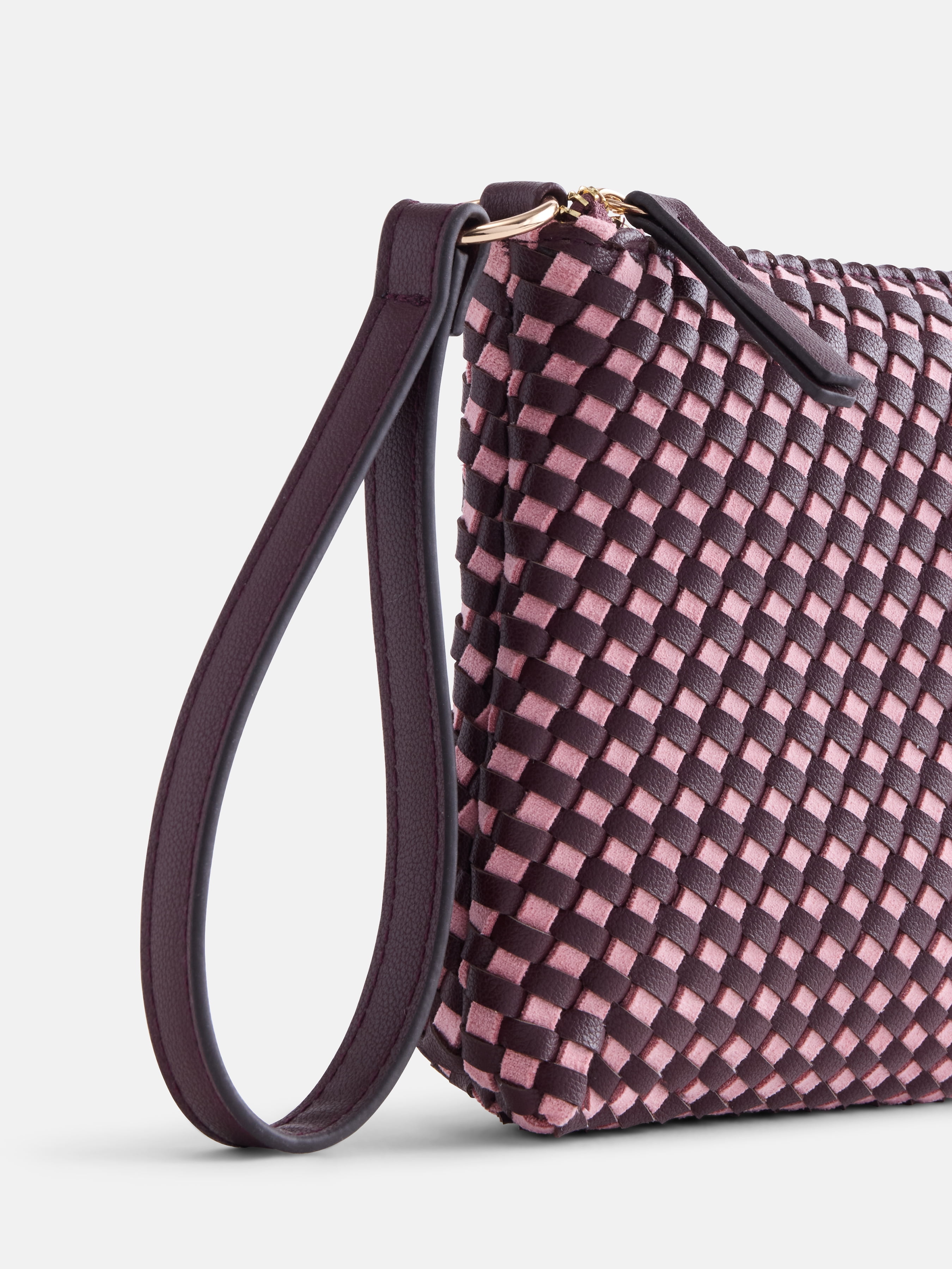 Free Assembly Women's Woven Wristlet, Dusty Rose