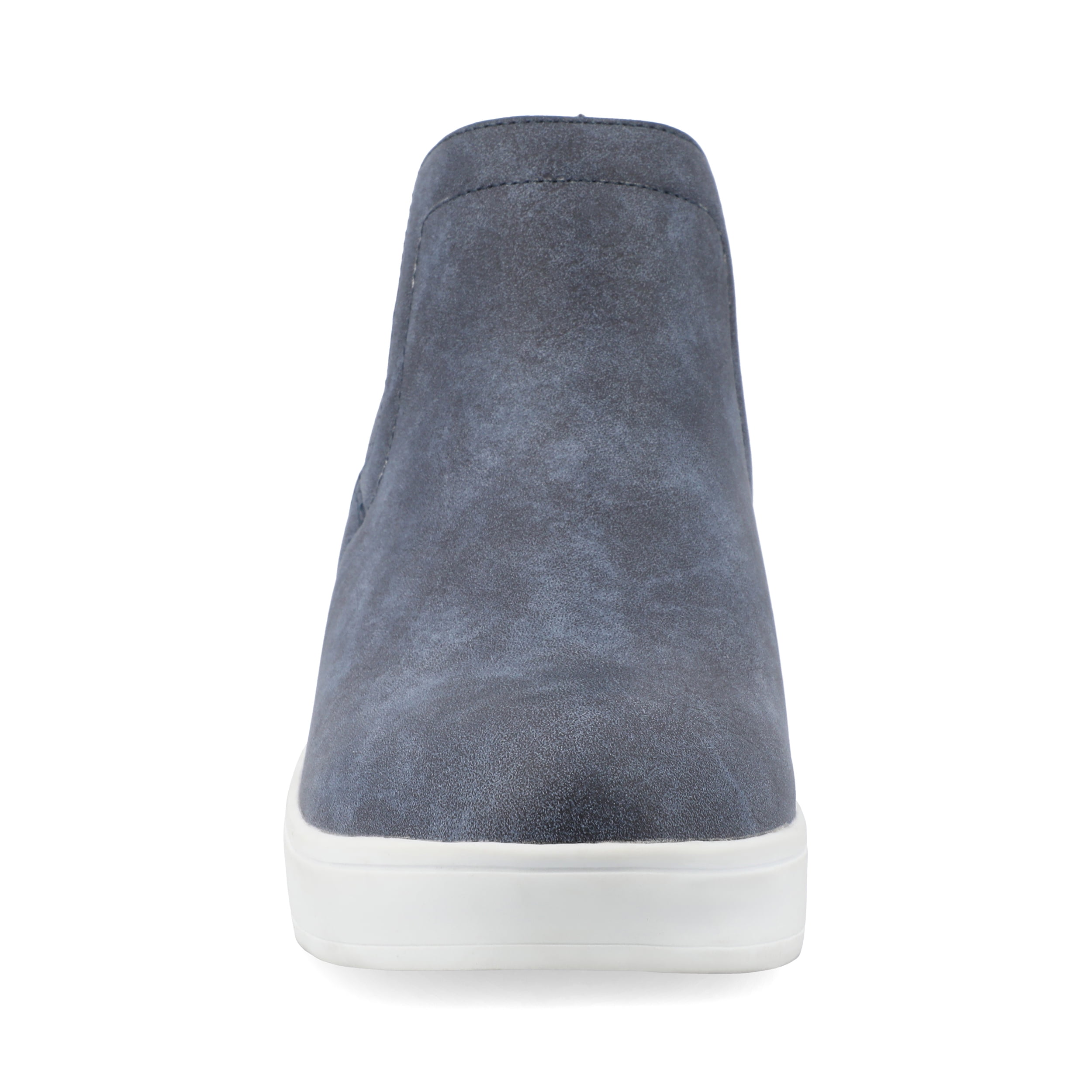 Journee Womens Cardi Round Toe Slip On Wedge Sneakers, Widths Available