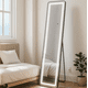 thumbnail image 3 of Espejo de Piso Cuerpo Completo con Luz Led de 3 Tonos Soporte y Marco Diseño Minimalista - Espejo de Pie y Pared para Dormitorio Recamara Sala Baño e Interiores 143 cm, 3 of 6