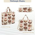 thumbnail image 6 of FORMRS Womens Corduroy Tote Bag Crossbody Shoulder Handbag with Pocket, Cute Chocolate Cakes, 6 of 7