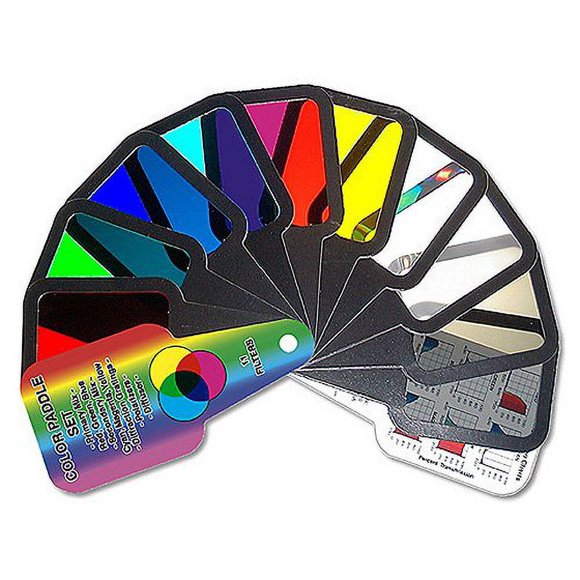 Rainbow Symphony Color Paddles Set With Diffraction Gratings