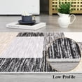 thumbnail image 4 of Memoryfield 4' x 6' Modern Geometric Patchwork Area Rug, Washable Low-Pile Non-Slip Soft Carpet, for Living Room, Bedroom, Gray/Beige, 4 of 7