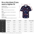 thumbnail image 5 of Susaid Watercolor Stars1 Print Short Sleeve Shirts Button Down Casual Shirts Summer Beach Aloha Button Down Short Sleeve for Men ,Medium, 5 of 7