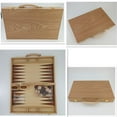 thumbnail image 3 of Juego De Mesa De Viaje De Backgammon De Madera Portátil Plegable Con Piezas De Juego, 3 of 7