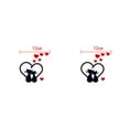 thumbnail image 3 of jesticaly Cat Light Switch Sticker Decal Vinyl Art Wall Sticker Lightswitch Black Kitten 1pcs #2 2Set, 3 of 6