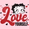thumbnail image 2 of Junior's Betty Boop Love Yourself  Graphic Tee Light Pink Large, 2 of 3