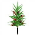 thumbnail image 2 of PEONAVET Plasti C Ground Insert T Ree Simulation Of Cypresss Leaves Pines Branches Christmas Decorations Artificial Red Pines Cones Pines Cones Small Floor Tree Decorative Flower Pots Courtyard, 2 of 8