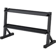 2-Tier 48" Dumbbell Rack Weight Rack for Home Gym, 1000LBS Dumbbell and Kettlebell Rack Home Gym Weight Storage for Free Weights, Dumbbell, Kettlebell, Medicine Ball