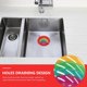 thumbnail image 3 of Kitchen Sink Strainer Rainbow Plastic Basket for Kitchen Sink Strainer, 3 of 3