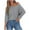 B208 Gray womens summer tops clearance under $5, variant on Women Tops under $5! Cagogo Womens 3/4 Length Sleeve Waffle Knit Tops Casual Summer Trendy Off The Shoulder T Shirts Loose Fit V Neck Tunic Tops Side Split Blouse Trendy Clothes