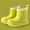 Green, variant on Women's Waterproof Rain Boots Ankle-High Non-Slip Textured Outsole Bright Green/Classic Black/Sunny Yellow Casual Outdoor Fashion Shoes
