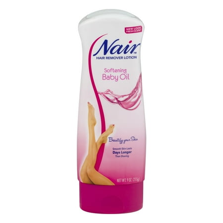 Nair Hair Remover Lotion Softening Baby Oil Comforting Scent, 9.0 Oz