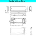 HONGDI Rear Rack Ebike Battery Case 2448V Cells Ebike Battery Case