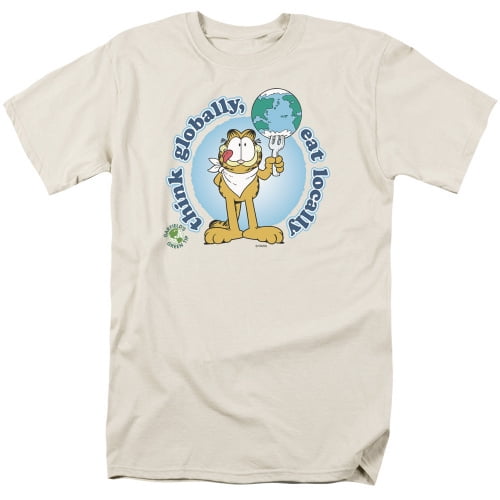 s) - Garfield Comic Think Globally Adult T-Shirt Tee - Walmart.ca