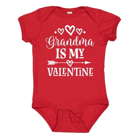 

Inktastic Grandma is My Valentine Gift Baby Boy or Baby Girl Bodysuit