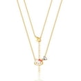 thumbnail image 4 of Sanrio Hello Kitty Brass Heart Birthstone Charm Necklace - 16 + 2'' Chain, April, 4 of 4