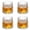 White1-4Pcs, variant on 3.1*2.7" 6 Oz Glasses â Clear Ribbed Fashioned Glass & Tealight Votive Candle Holder Set, for Bourbon Drinks, Home Decor, Wedding Centerpiece, Party Dinner
