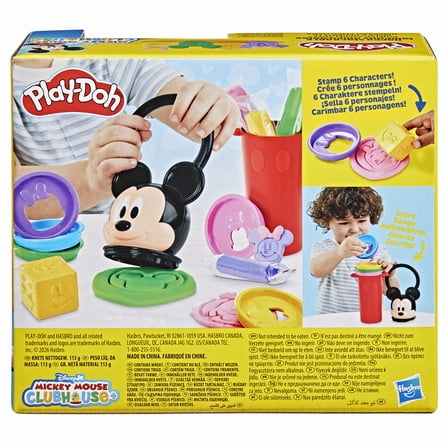 Play-Doh Disney Junior Happy Stackable Playset, Kids Arts & Crafts Toys for Girls & Boys 2 