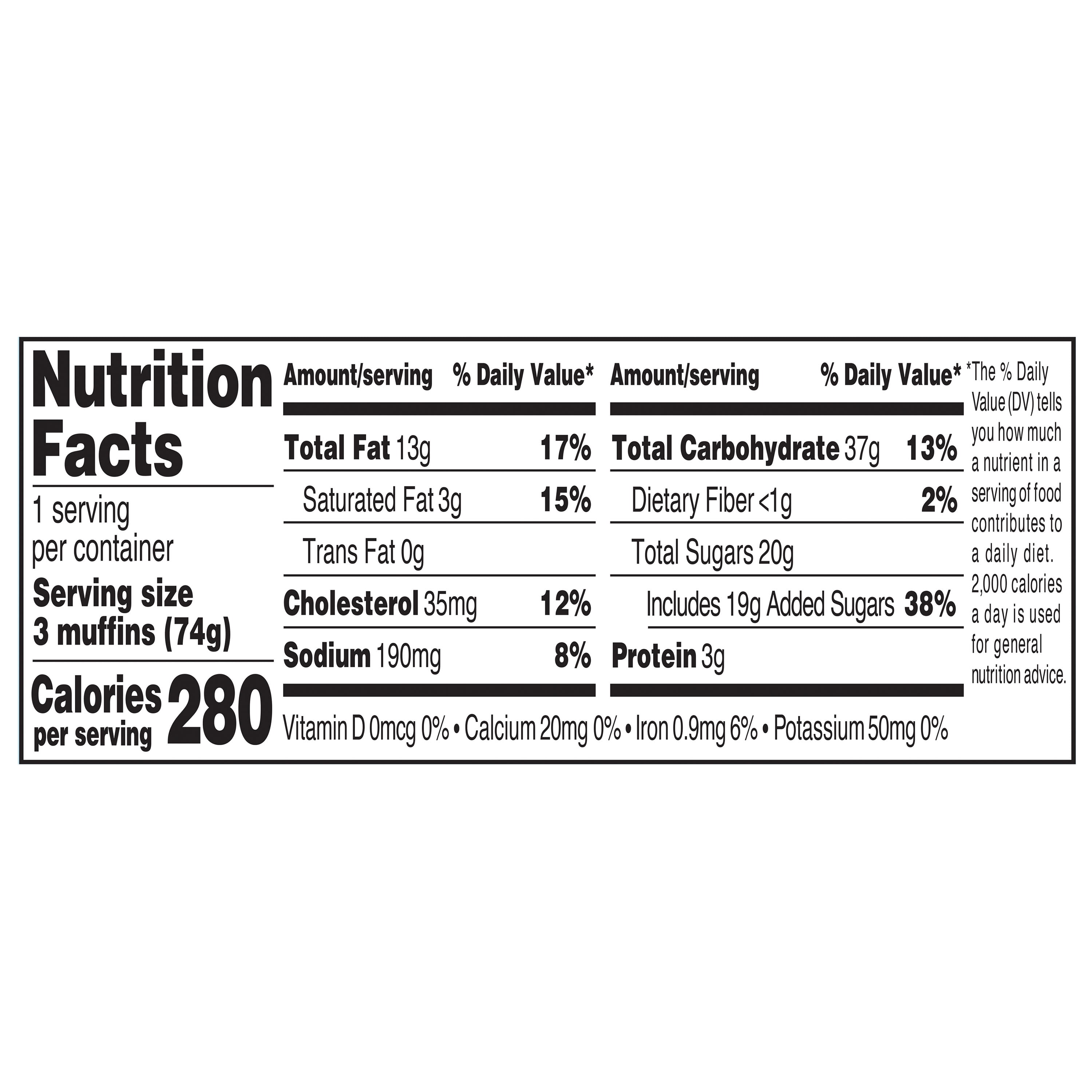 Freshness Guaranteed Mini Blueberry Muffins, 2.6 oz, 3 Count