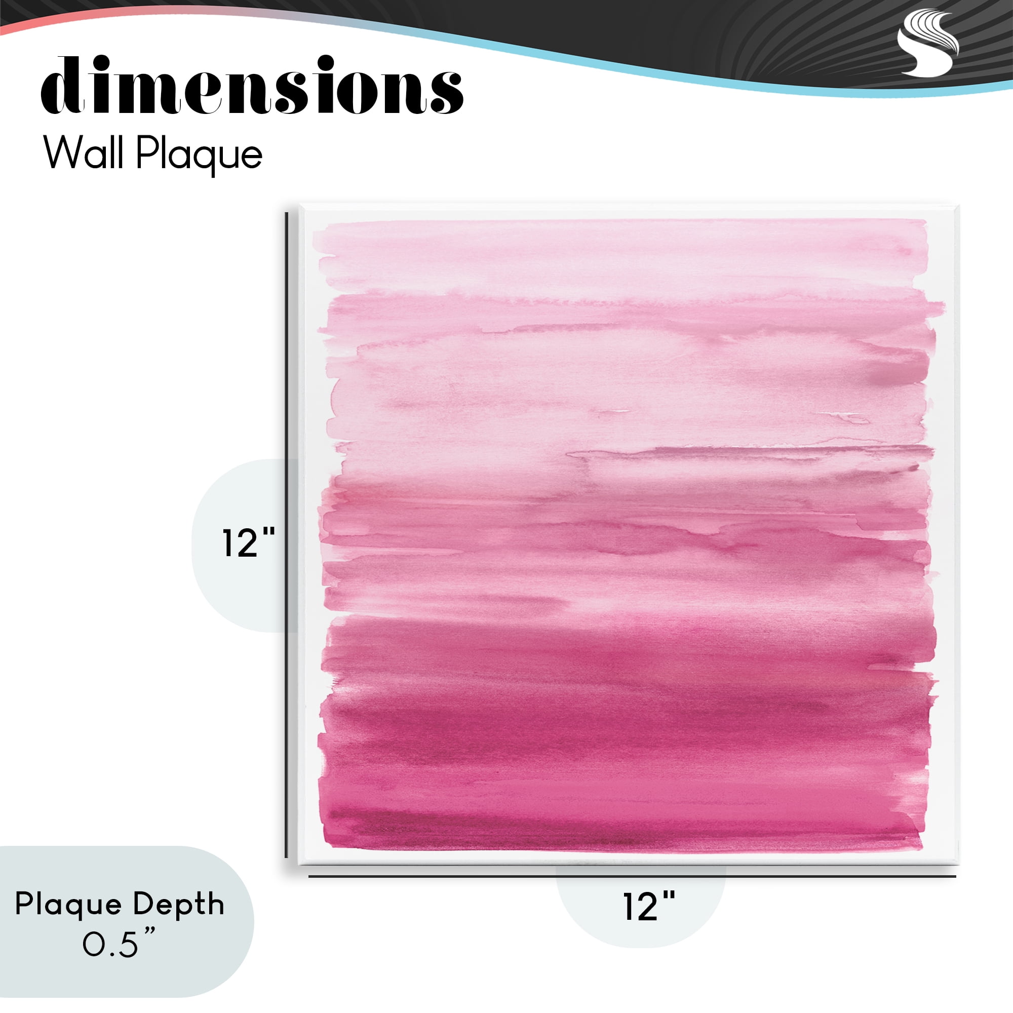 Stupell Industries Gradient Pink Blush Wall Plaque Art, design by Allie Corbin