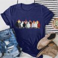 thumbnail image 3 of Gibobby Camisetas Mujer Baratas Manga Corta Mujeres Casual Impresión Manga Corta Cuello Redondo Camiseta Suelta Blusa Tops(Azul,G), 3 of 4