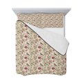 thumbnail image 7 of Vintage Pink Botanical Full Size Down Alternative Comforter, Lightweight Comforter Quilt Bedding Set with Pillow Shams Spring Floral Summer Birds All Seasons Bed Comforter Duvet Insert 78"x90", 7 of 7