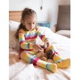 thumbnail image 2 of Leveret Kids Footed Cotton Pajama Striped Colorful Boys 0-3 Month, 2 of 5