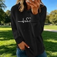 thumbnail image 5 of Ounisa Women's Thick Fleece Heart Print Long Sleeve Hooded Sweatshirt, Plush Warm Pullover with Soft Lining for Winter Comfort, 5 of 9