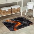 thumbnail image 7 of Picia Molten Lava Abstract Flow Pattern Flannel Doormat – 16x24 Inch Non-Slip Indoor Mat, Absorbent & Quick-Dry Rug for Entryway, Bathroom, Kitchen, and Bedroom, Machine Washable, 7 of 7