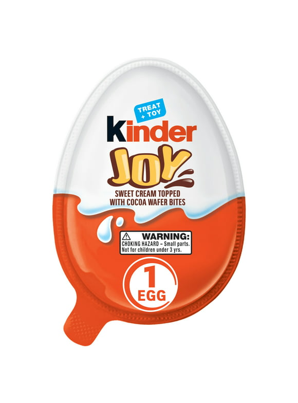 Pack of 2 Kinder Joy Egg, Treat Plus Toy, Sweet Cream and Chocolatey Wafers, 0.7 oz