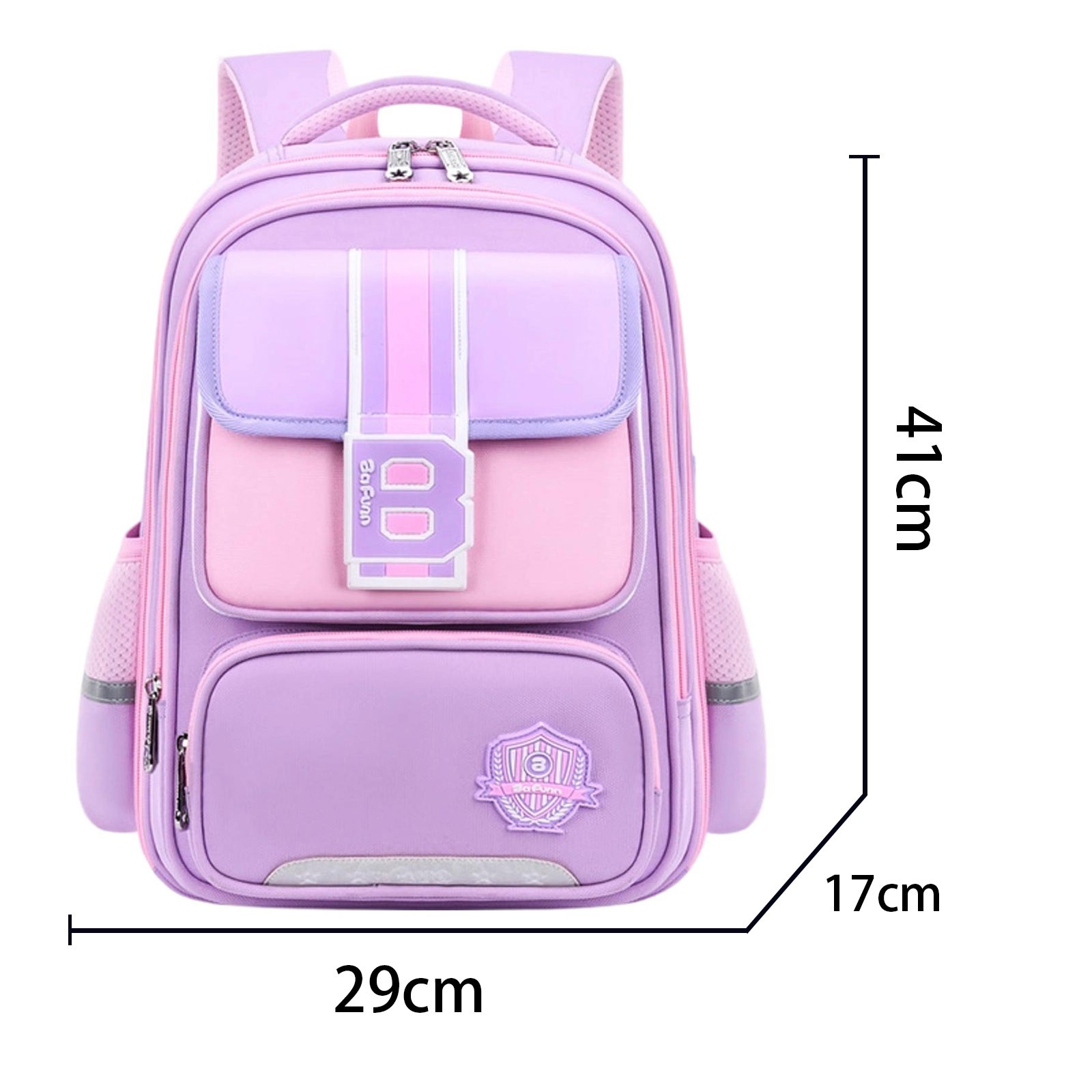 Mochila para niños para regreso a clases, para primaria, gran capacidad, con cierre, moderna y versátil, casual para exteriores 3