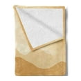 thumbnail image 2 of Tan Soft Flannel Fleece Throw Blanket, Sunrise over the Mountains Conceptual Landscape Hills Rays Scenery, Cozy Plush for Indoor and Outdoor Use, 60" x 80", Sand Brown Pale Brown, by Ambesonne, 2 of 5