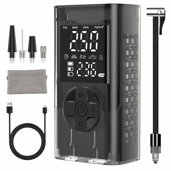 CCY1 YD03, Black 12V 150PSI Corded Electric Portable Air Compressor Pump