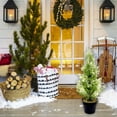 thumbnail image 6 of PRETXORVE Christmas Decor, Christmas Tree Decorations, Fake Plant Christmas Tree Decorations Artificial Cedar Tree Home Desk Room office Outdoor Decoration, 6 of 6