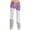 Purple, variant on HAiming Color Block Pants for Women Drawstring Elastic Waist Stretch Wide Leg Loungewear with Pockets