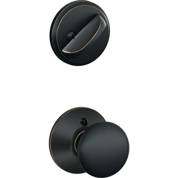 SCHLAGE LOCK F59PLY716 PLYMOUTH INSIDE TRIM AGED