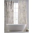 thumbnail image 4 of Gray Brown Sheer Curtains 84 Inch Length 2 Panels Set, Vintage Shabby Texture Making Old Voile Window Treatment Rod Pocket Curtains Sheers Drapes for Bedroom/Living Room/Kitchen 52"x84"x2, 4 of 7
