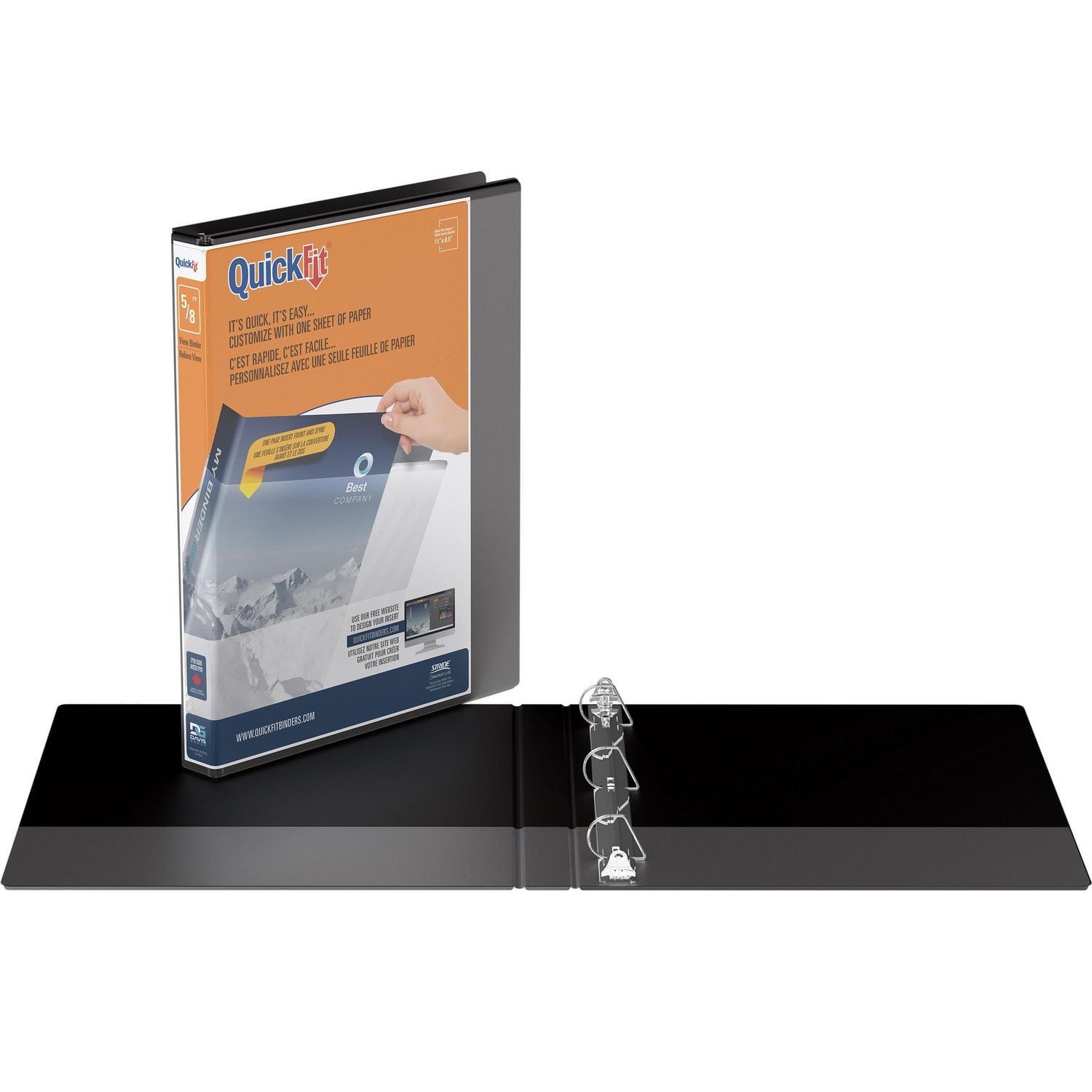 Reliure à anneaux View QuickFitMD 5/8 po AR