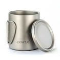thumbnail image 4 of Double Wall Titanium Water Cup Coffee Tea Mug with Lid for Home Outdoor Camping, 4 of 6
