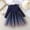 Blue, variant on Girls Long Sleeve Tulle Dress, Round Neck Princess Party Dress with Puff Sleeves and Waist Tie, Flower Girl Birthday Dress for Kids Special Occasion Blue 100