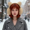 thumbnail image 4 of Earmuff For Adorable Cat Ear Ear Covers Solid Color Cozy Headband Commute Windproof Ear Thermal Shirts for Men Cold Weather Snoods for Women Workout Hats for Women Face Gaiters for Men Womens, 4 of 4