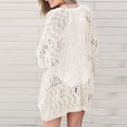 thumbnail image 4 of Fesfesfes Women Sweater Cardigan Kimono Boho Long Sleeve Lightweight Soft Oversized Open Front Knitted Sweater Clearance, 4 of 6