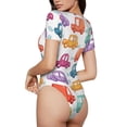 thumbnail image 2 of Balery Doodle Cars Body de cuello redondo de manga corta para mujer Tops de manga corta Tops básicos-XX-Large, 2 of 7