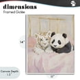 thumbnail image 4 of Stupell Industries Modern Baby Panda & Tiger Cuddles White Framed Giclee Art, 11 x 14, by The Prints Vibe, 4 of 8