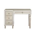 thumbnail image 2 of Poundex Coiffeuse en Bois avec Miroir Relevable et Tabouret - Argent, 2 of 4