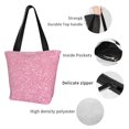 thumbnail image 6 of Haiem Glitter Pink Pattern Shoulder Bag - Durable and Spacious Tote Bag,Versatile Shopping Bag, 6 of 9