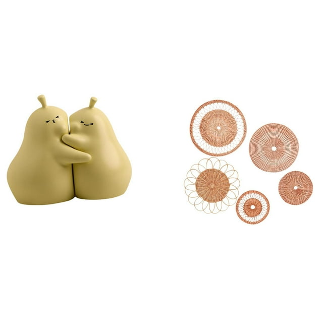 Soporte Para Libros De Cerámica Con Forma De Pera Y Ratán Tejido Para Colgar En La Pared, Adorno único Para Estantería De Libros, Para Salón De Té, Pasillo, Dormitorio, Porche,