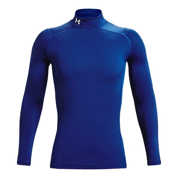 Under Armour ColdGear Armour Men's Compression Mock Long Sleeve Shirt Royal Large