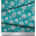 thumbnail image 2 of Soimoi Crepe Silk Fabric Artistic Floral Print Sewing Fabric Yard 42 Inch Wide, 2 of 3