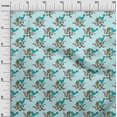 thumbnail image 2 of oneOone Polyester Lycra Fabric Leaves|Bird & Floral Block Decor Fabric Printed BTY 56 Inch Wide, 2 of 4